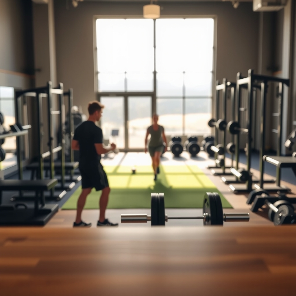 Interior of a modern fitness facility in Murray, UT with strength equipment in natural sunlight.