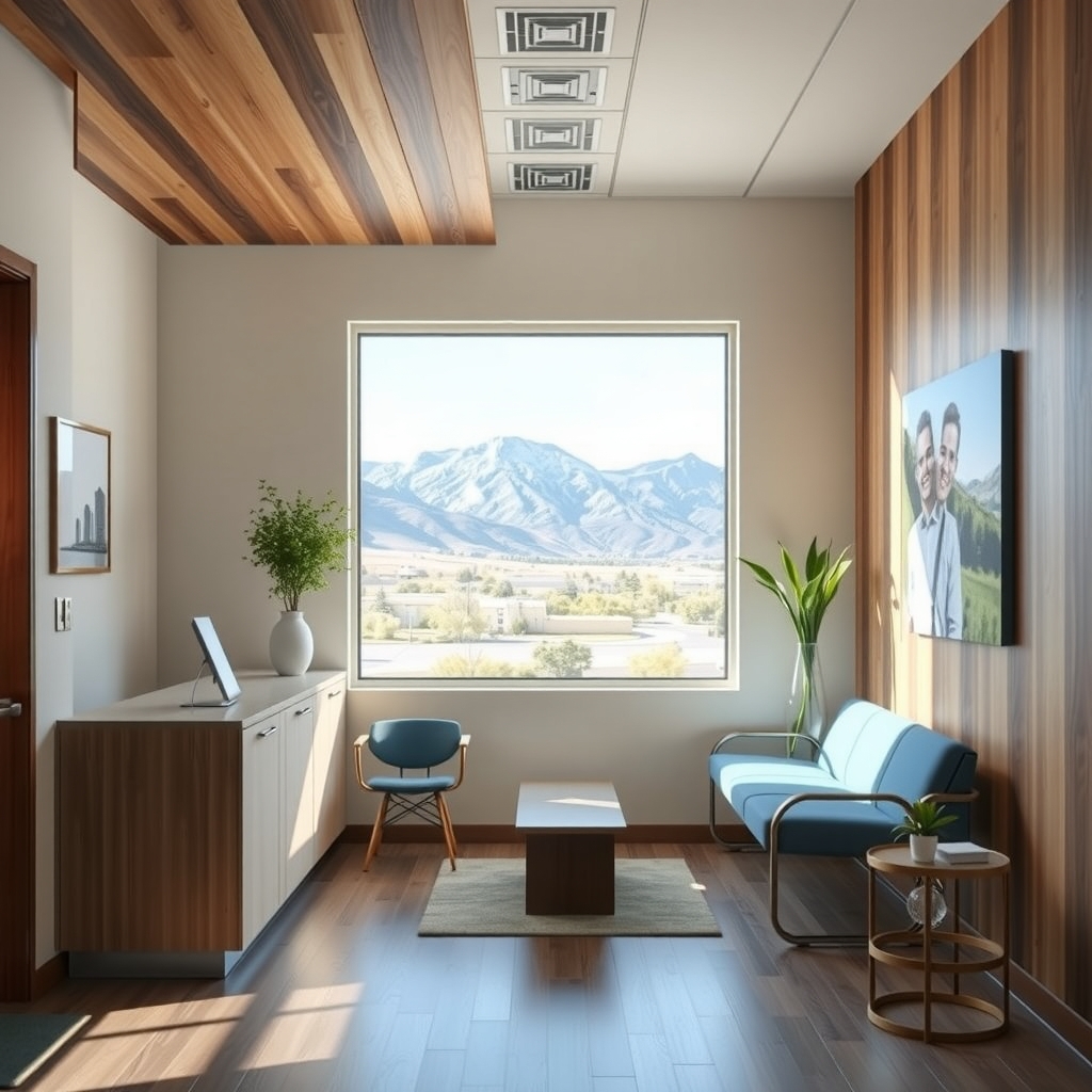 Modern dental clinic interior with natural light in Sandy, UT