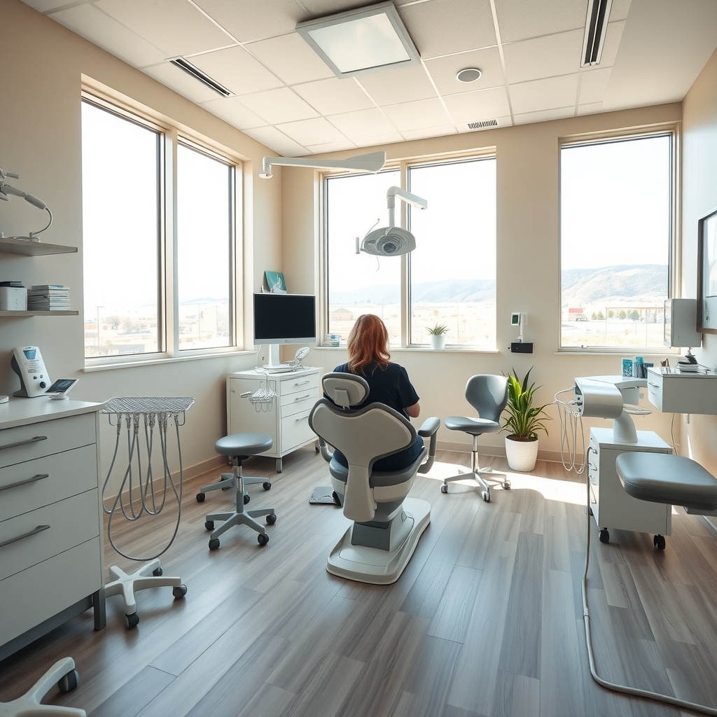 A dental clinic interior in Highland, UT with natural light and a welcoming professional environment.