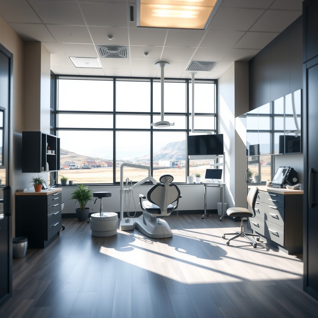 Modern dental office interior with natural light in American Fork, UT