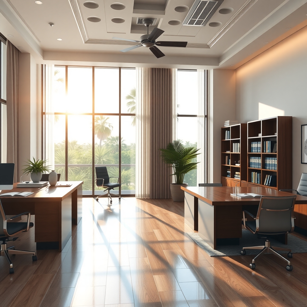 Professional interior of a law firm office in Jupiter, FL.