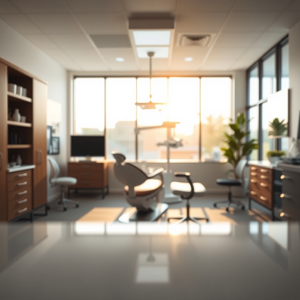Modern dental office interior in St. Petersburg, FL with natural light and professional atmosphere