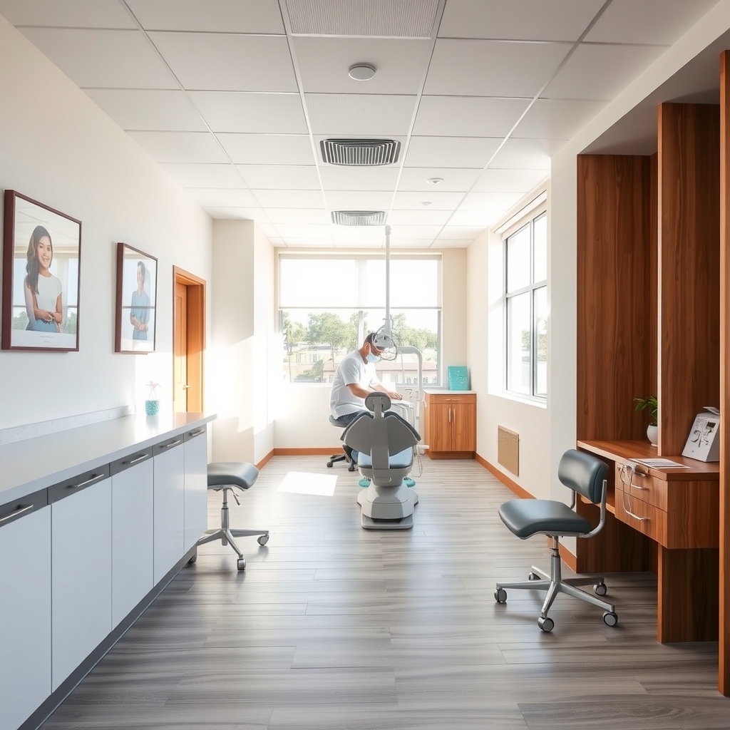 Modern dental office interior in Pinellas Park, FL prepared for patient care.