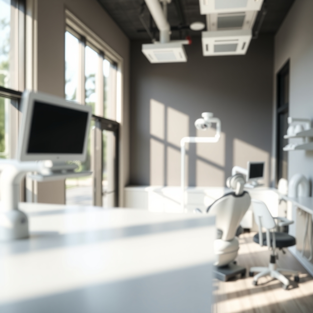 Modern dental office interior with natural light in Cypress, TX