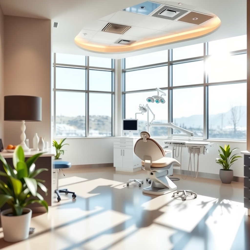 Modern dental clinic interior in West Valley City, UT with warm natural light and professional care.