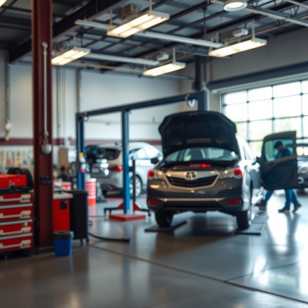Mechanic working in an auto repair shop in Frisco, TX