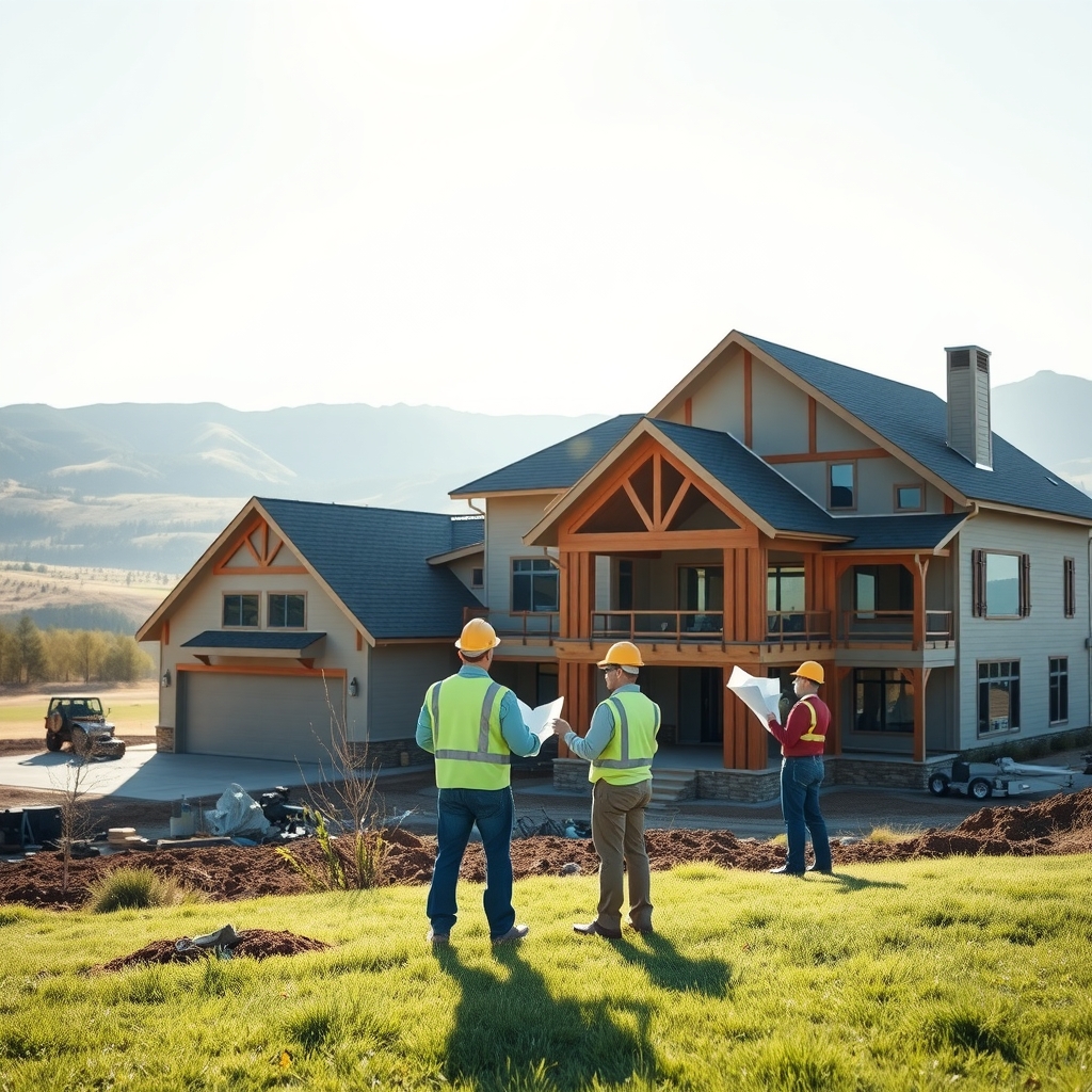Custom home construction project in the foothills of Denver, CO