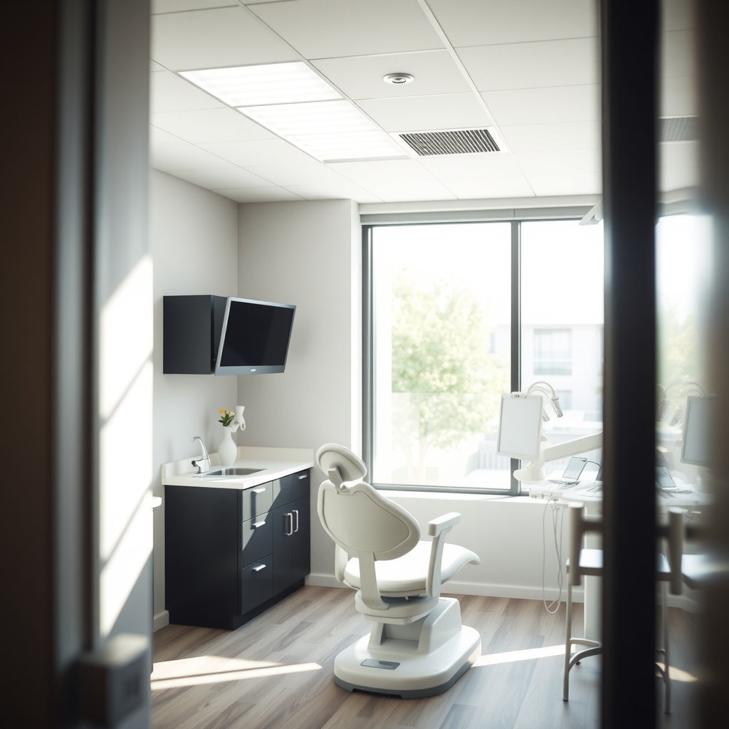 Modern dental clinic interior in Provo, UT with clean, professional lighting