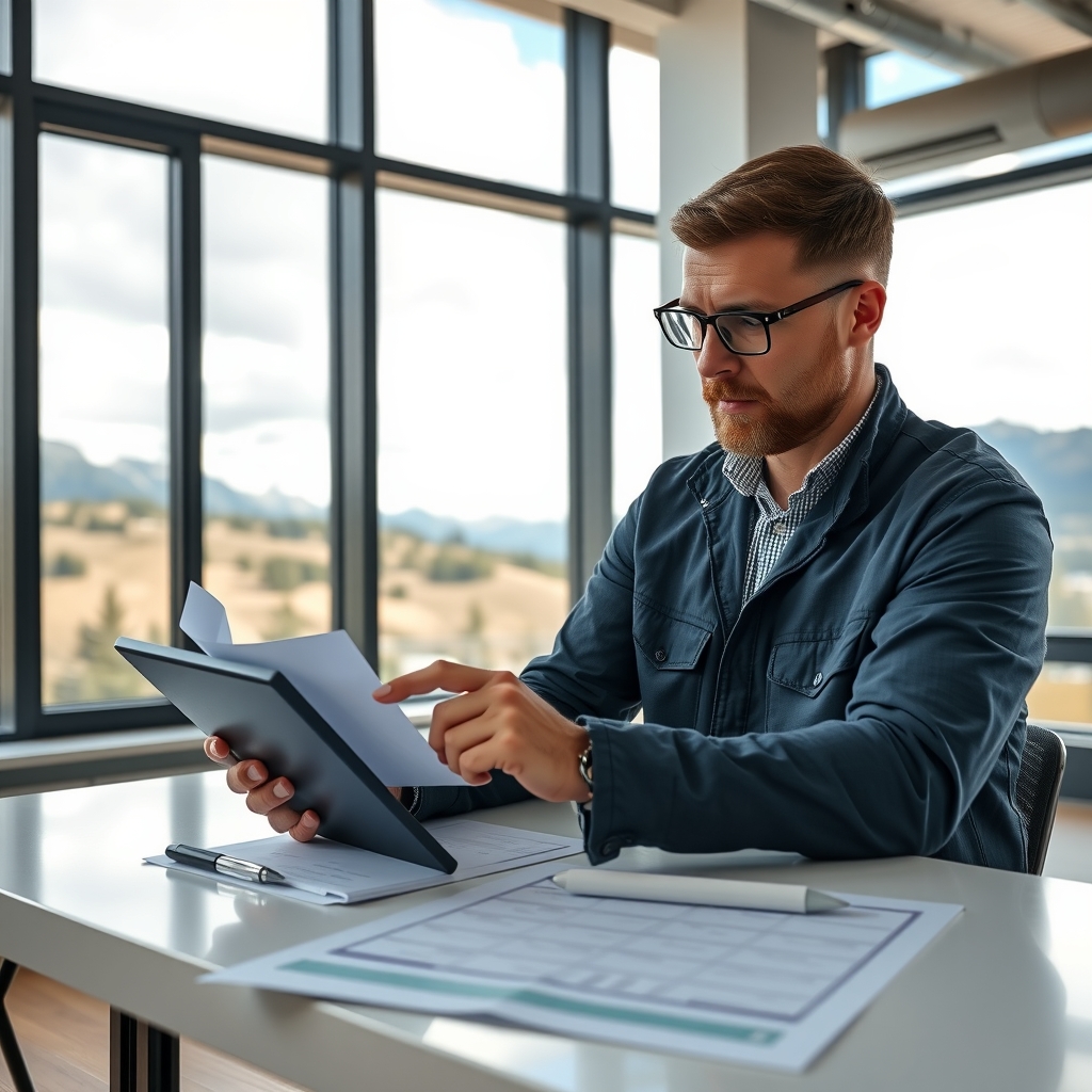 A franchise owner reviewing business operations in Fort Collins, CO